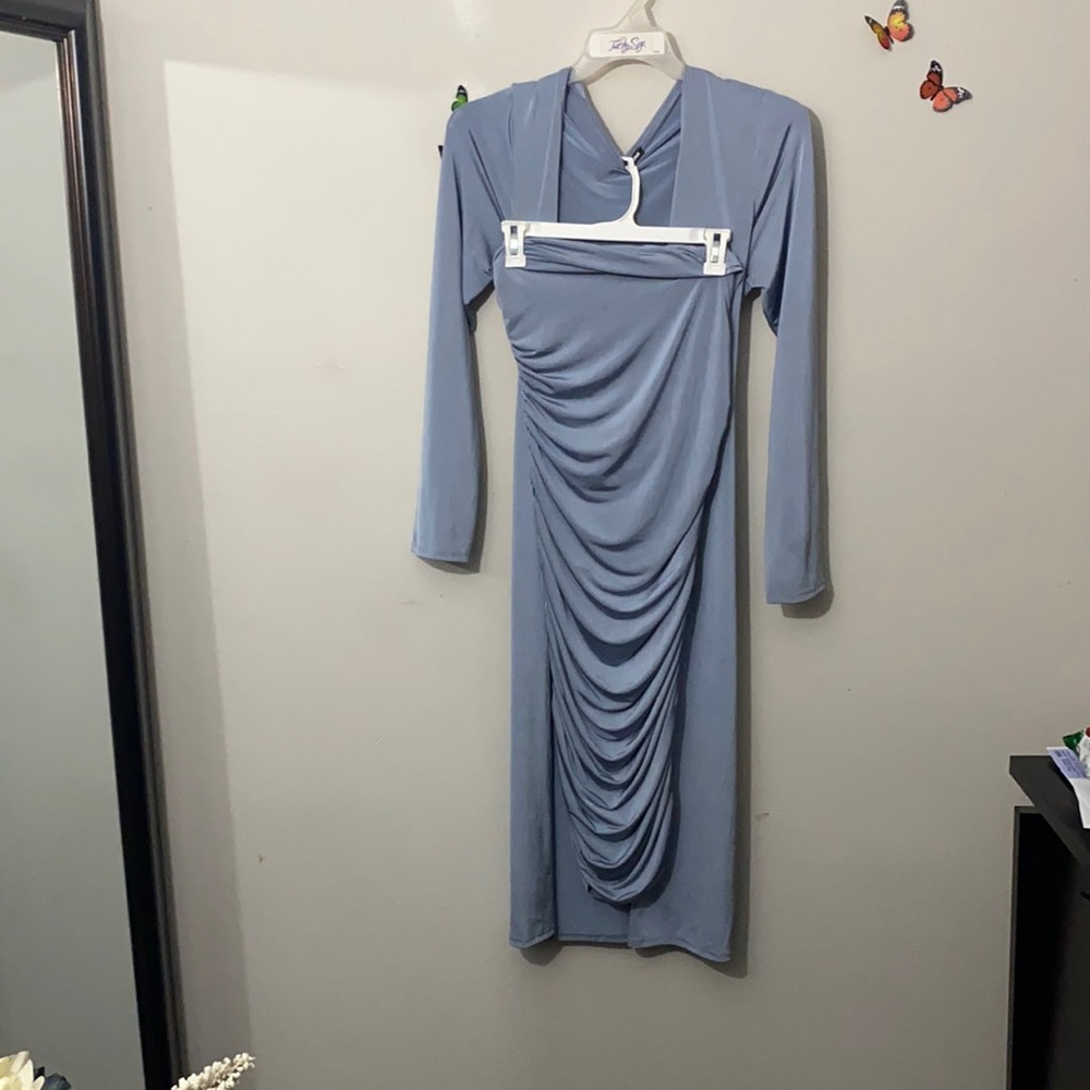 Fashion Nova blue dress set